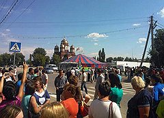 Убийство местного жителя в Пугачеве привело к перекрытию федеральной трассы и акциям протеста
