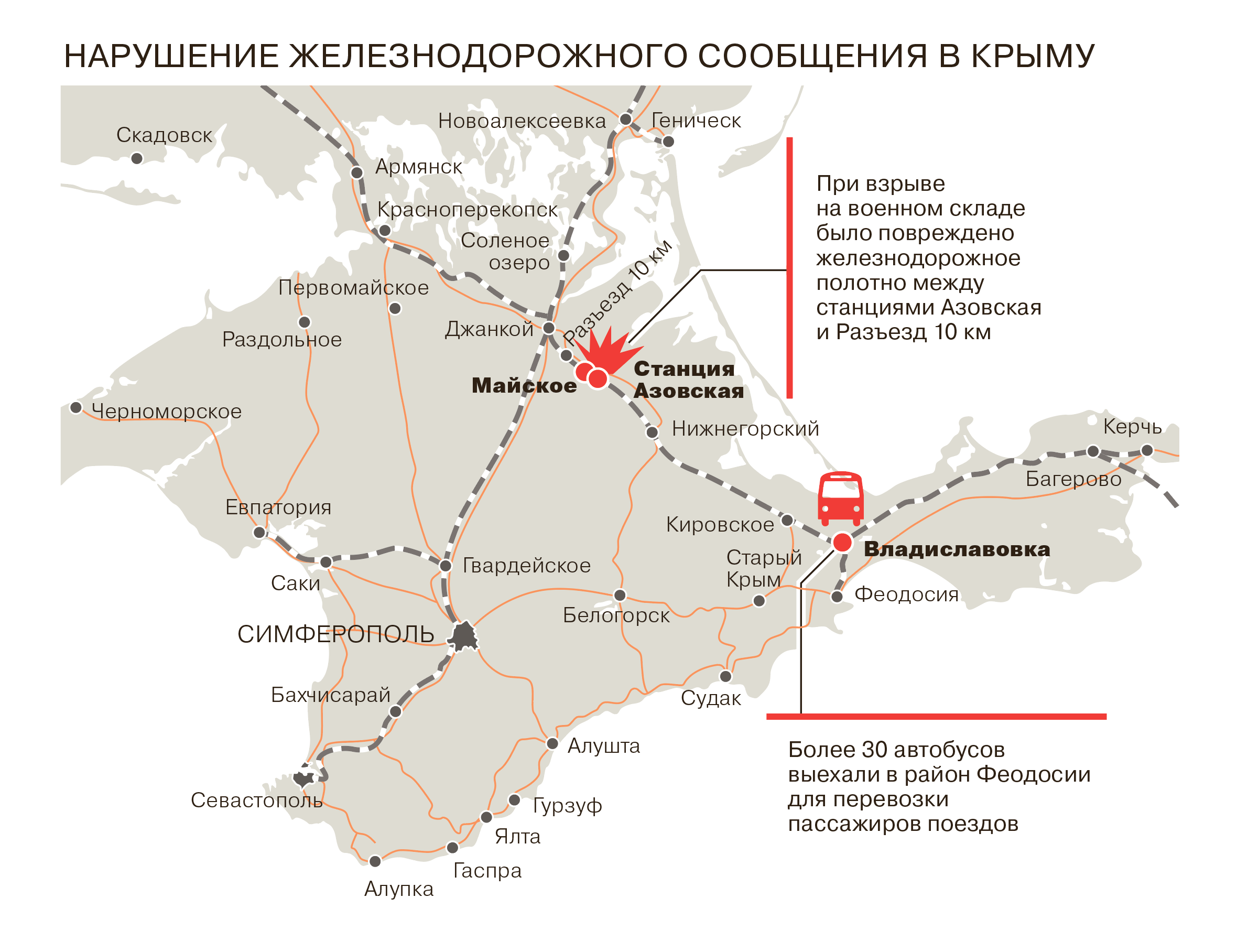 Поезда из Крыма задерживаются после ЧП – Бизнес – Коммерсантъ