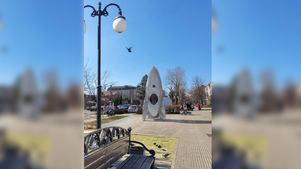 В Краснодаре установят шестиметровую интерактивную скульптуру-ракету