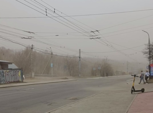 Пыльная буря накрыла Иркутскую область
