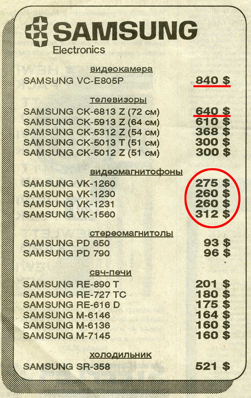 Стоимость компьютера в 1992 году