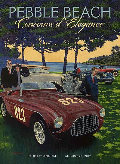 Официальный постер в честь 67-летия автовыставки Concours d’Elegance