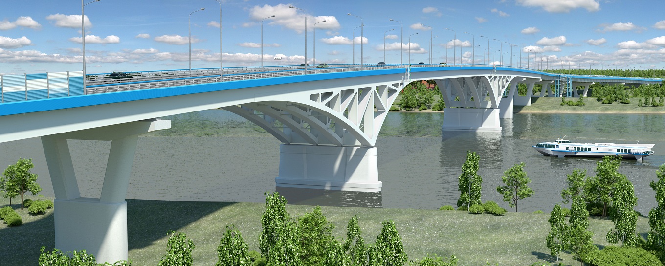 Будущий мост через Волгу в Дубне