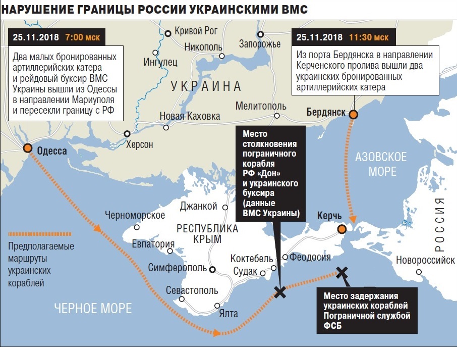 Карта нейтральных вод в черном море