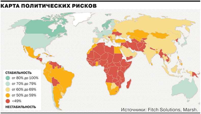 Мир карта на ситуацию