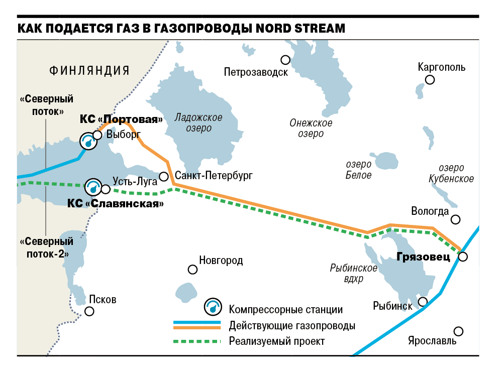 Карта газопровода спб