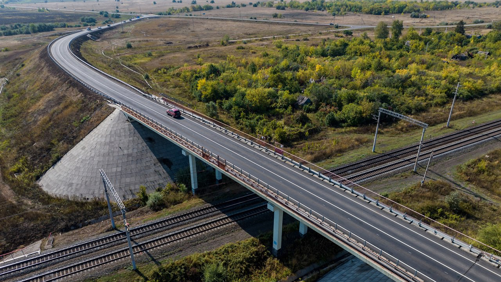 Центральная самара. Дорога в Самаре.