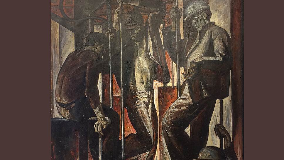 Репродукция картины Вилена Дворянчикова «Рабочий день», 1972