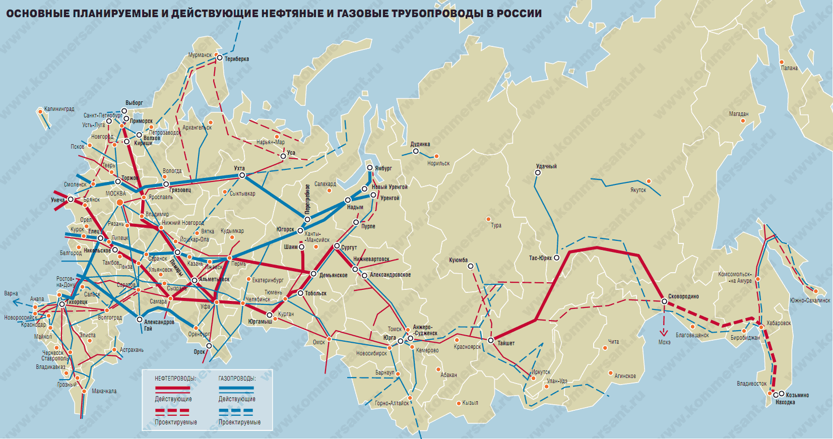 Транснефть карта трубопроводов