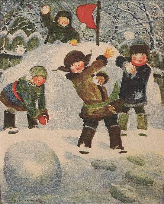 Дмитрий Мощевитин. Иллюстрация из журнала «Мурзилка», 1929 год
