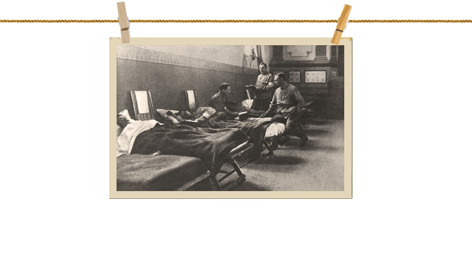 Артур Конан Дойль во время службы в госпитале в Южной Африке, 1900