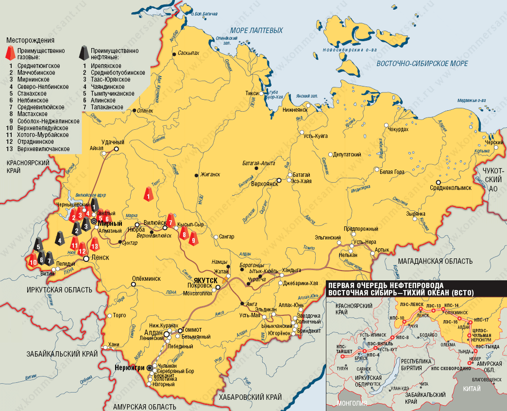 Местоположение газа. Карта месторождений Якутии. Талакан Якутия на карте. Месторождения газа в Якутии на карте. Карта Якутии с месторождениями нефти и газа.