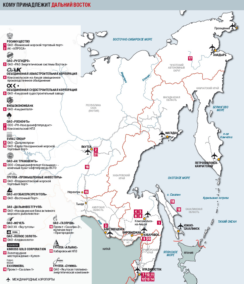 Дальний восток морские порты карта