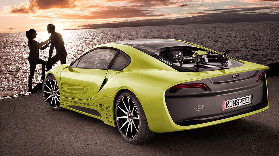 Основой для концептуального швейцарского купе послужил серийный электромобиль BMW i8. Этот проект можно считать плодом сотрудничества сразу многих компаний. Как автомобильных, так и электронных. 
