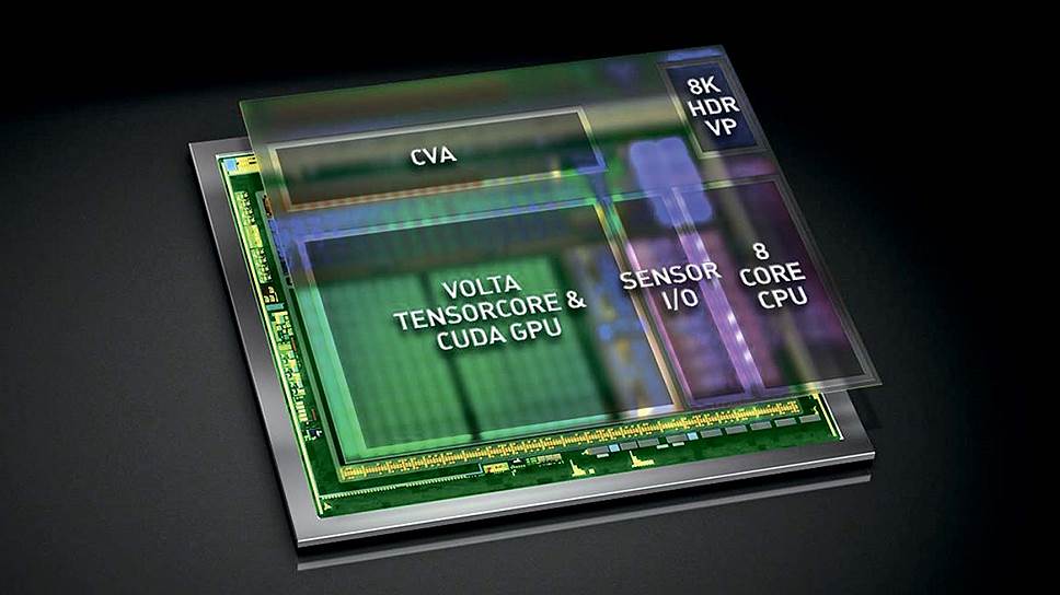 Первый в мире специальный чип Xavier для беспилотных машин состоит из 512 GPU-ядер и 7 млрд транзисторов, что почти вдвое больше, чем в лучшем &quot;бионическом&quot; процессоре iPhone X.