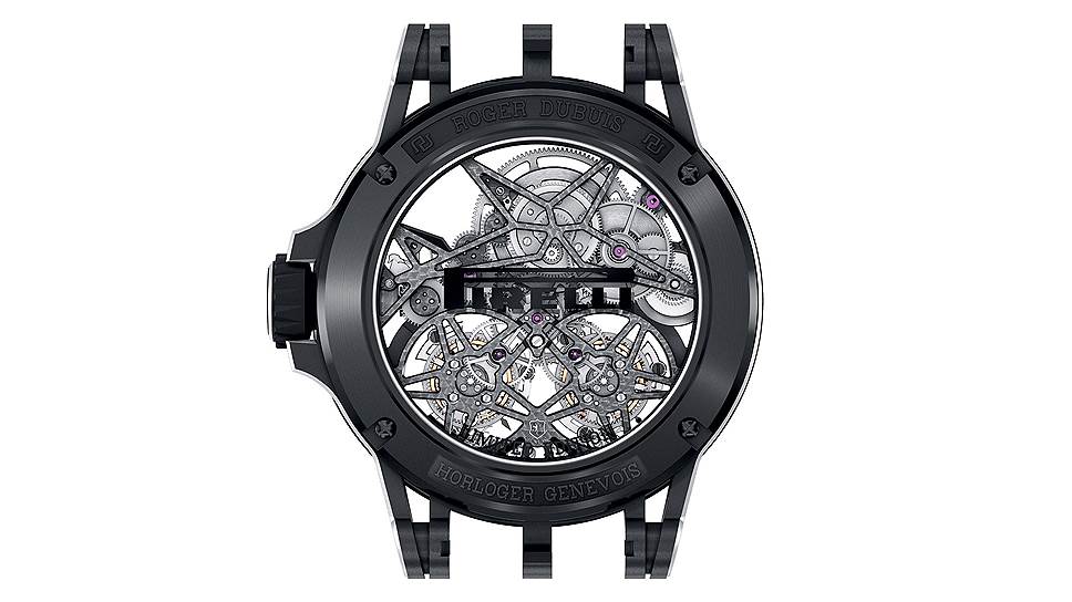 Часы Excalibur Pirelli Ice Zero 2 выполнены в виде двойного скелетона и оснащены &quot;парящим турбийоном&quot; - одним из самых сложных механизмов в мире часового искусства. 