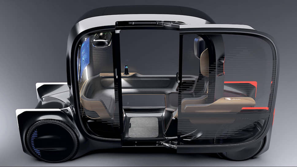 Toyota e-4me внешне похож на карету. Хотя по сути это – мобильная комната: ты в ней занимаешься своим делом, но при этом еще и перемещаешься в пространстве. e-Racer же для тех, кто хочет получить удовольствием от управления автомобилем.
