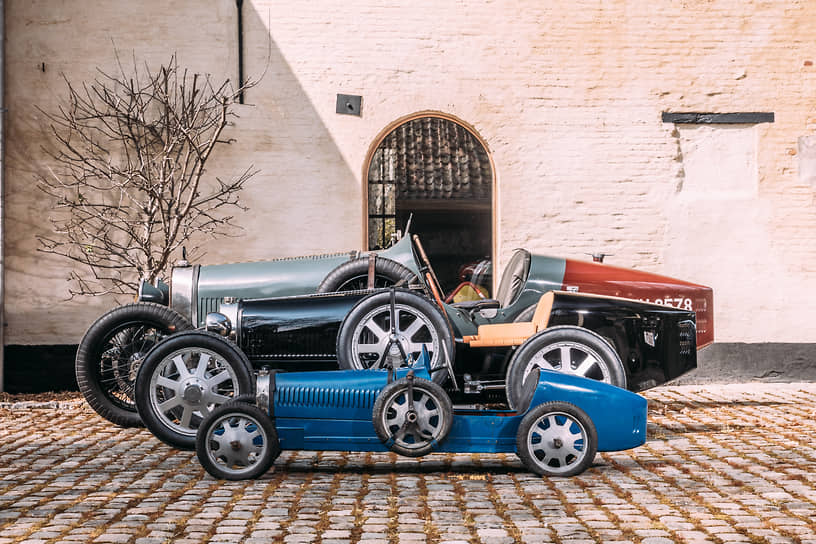 Второй «малыш» отправился в Бельгию. Его кузов выполнен из алюминия Pur-Sang, а цветовая гамма соответствует оригинальному Bugatti Type 35