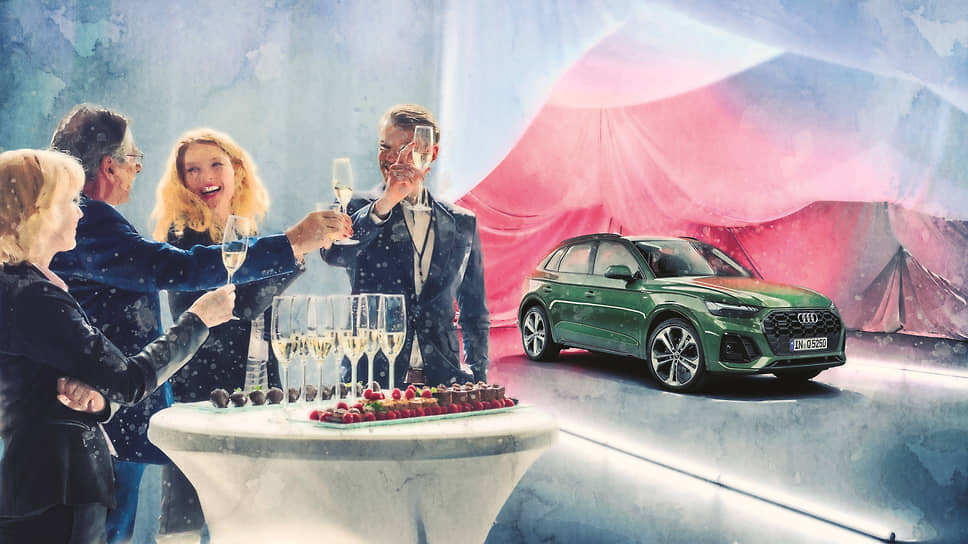 Список опций Audi Q5, помимо задних фонарей с органическими светодиодами и особой цветовой подписью, включает также cветодиодные фары Audi Matrix с динамическими указателями поворота, панорамную крышу, спортивные передние сиденья, MMI Navigation plus с MMI touch, аудиосистему Bang & Olufsen, Audi virtual cockpit plus, систему автоматической парковки, пакеты ассистирующих систем «Парковка», «Город» и «Путешествие» и пакет контурного освещения салона