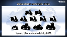 Honda к 2025 году представит десять новых электромотоциклов