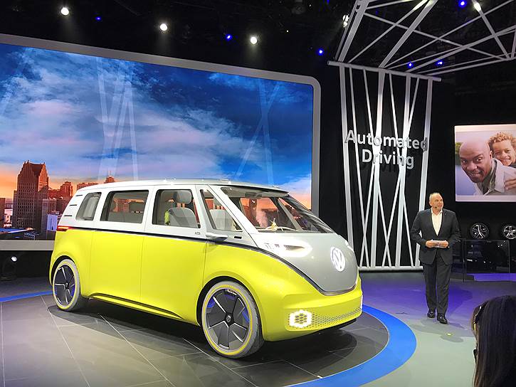 Концептуальный электрический микроавтобус Volkswagen I.D. Buzz