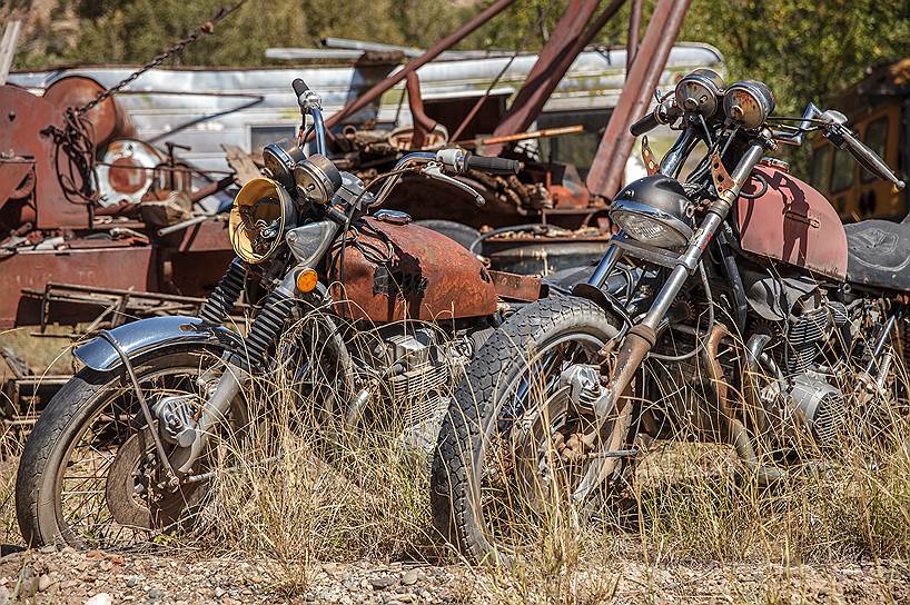 Старые мотоциклы, штат Колорадо