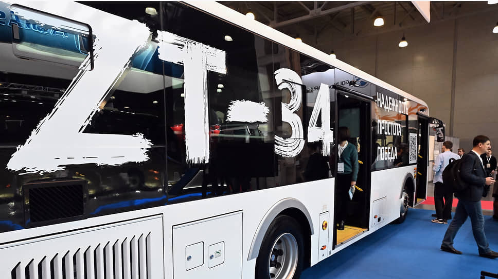 Экспонат на выставке автобусной техники BW EXPO 2022 в «Крокус Экспо»