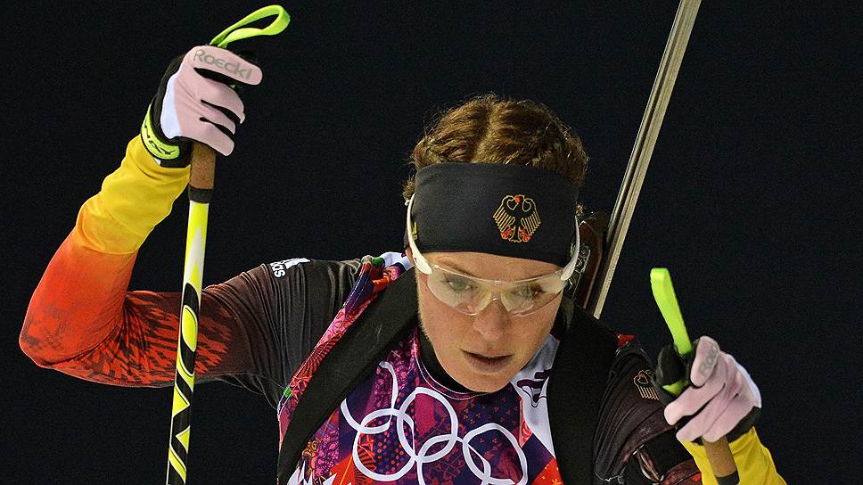 Первой в Сочи на допинге попалась немецкая биатлонистка Эви Захенбахер-Штеле