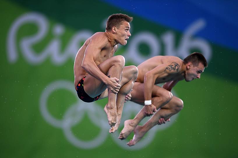 Прыжки в воду. Мужчины. Синхронные прыжки, вышка 10 м. Финал (Виктор Минибаев и Никита Шлейхер, команда России)