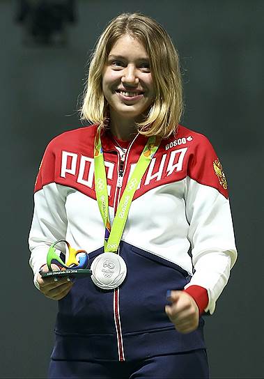 Виталина Бацарашкина, серебряный призер Олимпиады в стрельбе из пневматического пистолета
