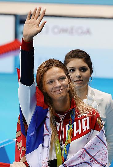 Юлия Ефимова, серебряный призер Олимпиады в Рио на дистанциях 100 м и 200 м брассом

