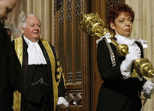 03.12.2008 Торжественное открытие новой сессии парламента: палата лордов, Вестминстер (Лондон)