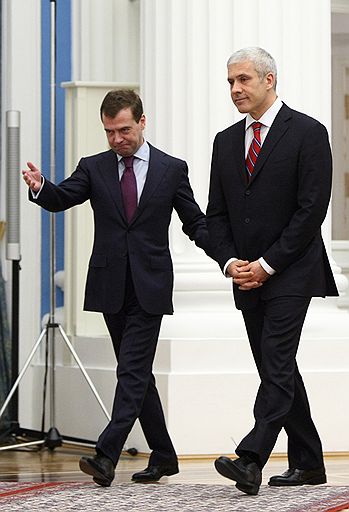 Дмитрий Медведев (слева) и Борис Тадич