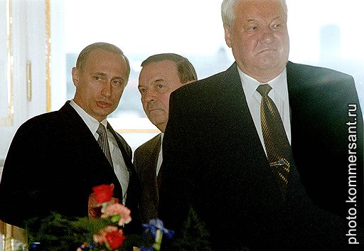 С Борисом Ельциным и Владимиром Шевченко. 1999 год