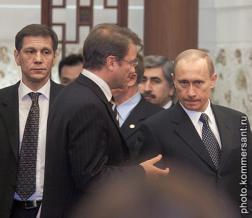 С Александром Жуковым и Германом Грефом. 2004 год
