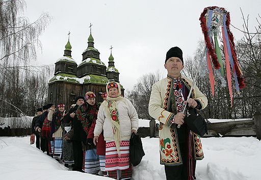 07.01.2010 Православные христиане встретили Рождество Христово. Украина