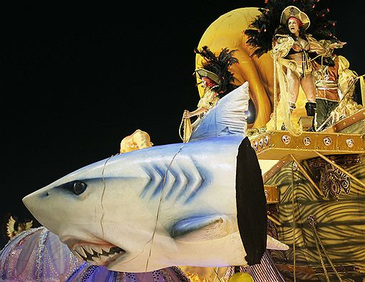 15.02.2010 В Рио-де-Жанейро проходит знаменитый карнавал, который продолжается четыре дня. Кульминацией это яркого зрелища станут соревнования 12 школ самбы