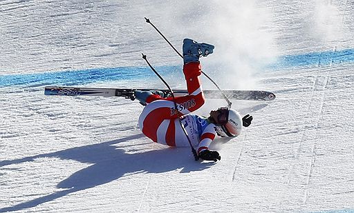 На соревнованиях в зимних видах спорта падения неизбежны. Олимпийские игры в Ванкувере не исключение