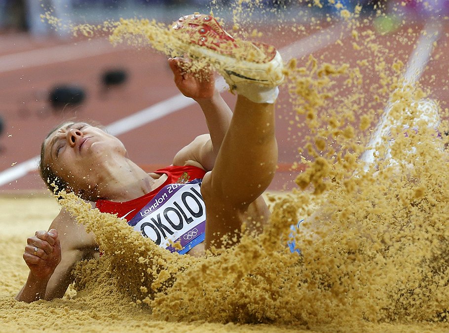 Елена Соколова, прыжки в длину, серебряная медаль