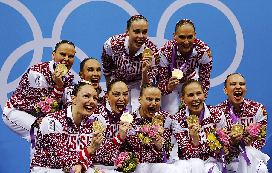 Сборная России по синхронному плаванию, золотые медали