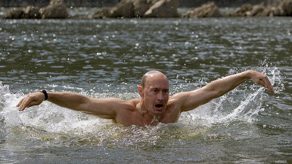 Владимир Путин в Туве. 3 августа 2009 года