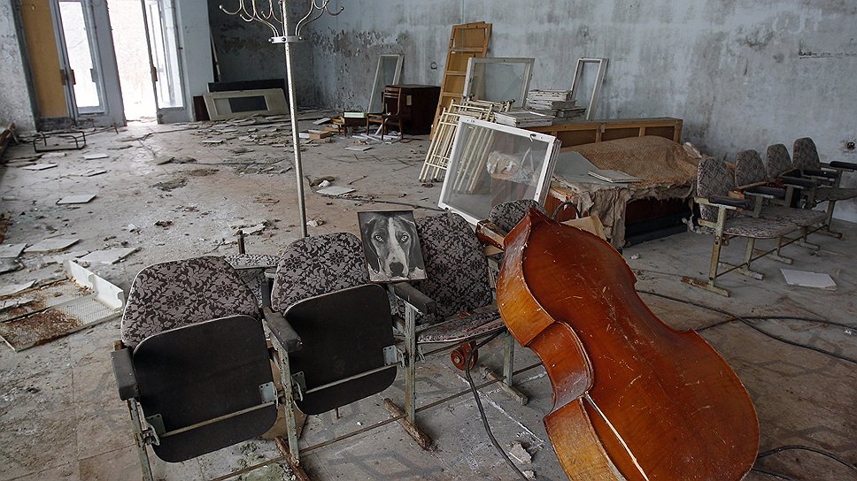 Музыкальный класс в городской школе Припяти 
