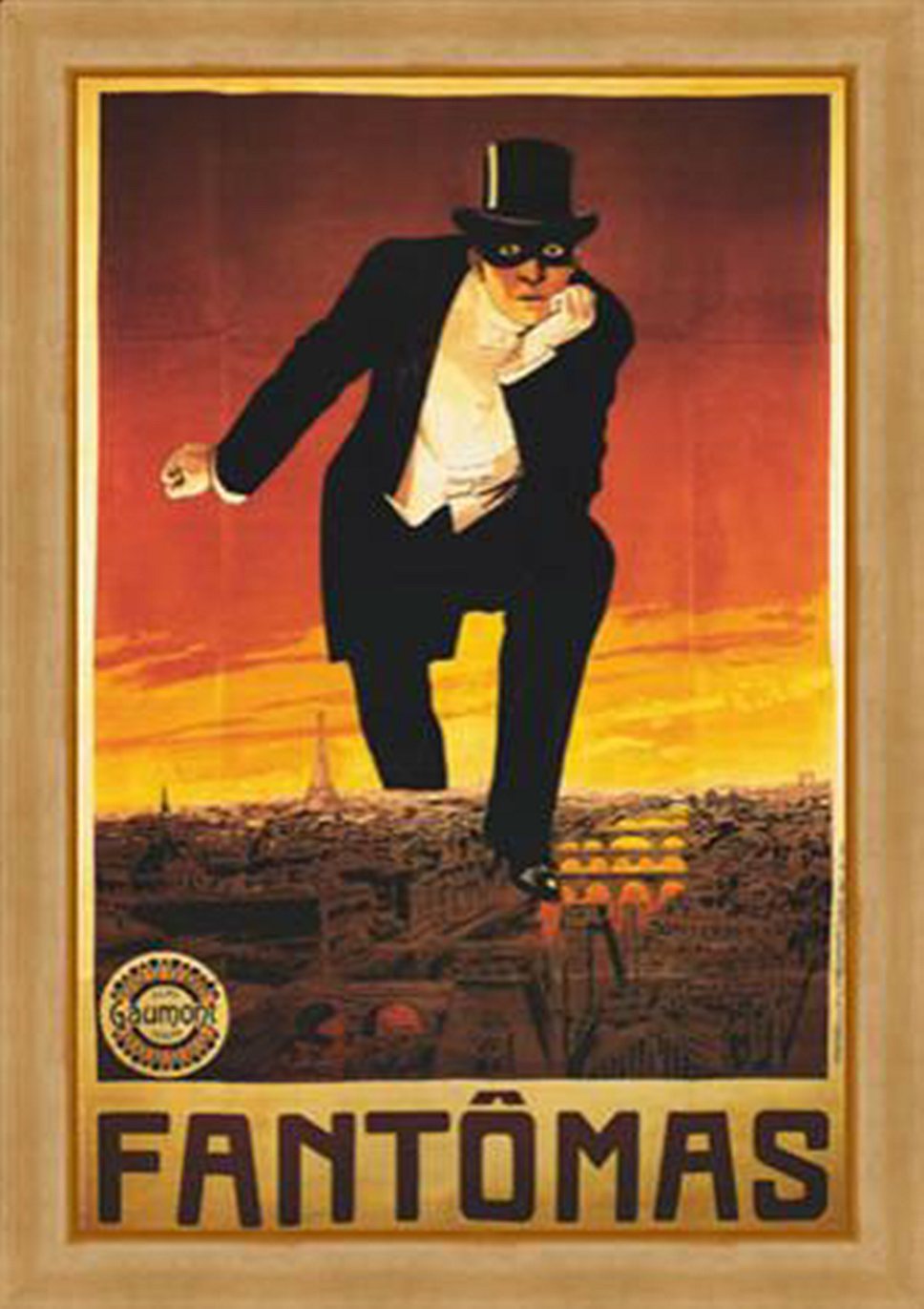 Постер к первому фильму о Фантомасе. 1913 год