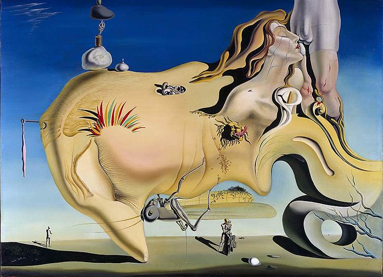 Картина «Великий мастурбатор» (1929 год) стала знаменательной в творчестве Дали. В ней выражены многие комплексы и озабоченность сексом, насилием и чувством вины. На картине также присутствуют горы Кадакеса и саранча — одно из насекомых, населяющих кошмары художника
