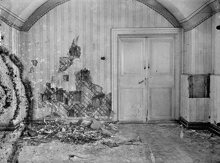 Подвал дома Ипатьева в Екатеринбурге, где была расстреляна царская семья
