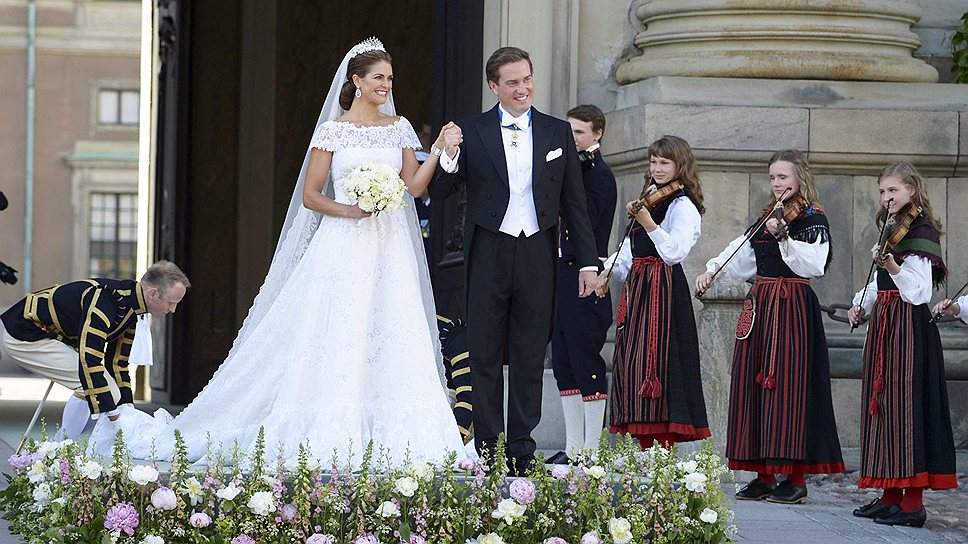 Обряд венчания прошел на двух языках — на шведском и на английском