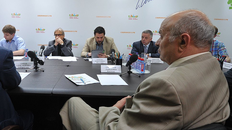 Первое заседание избирательного штаба кандидата в мэры Москвы Сергея Собянина