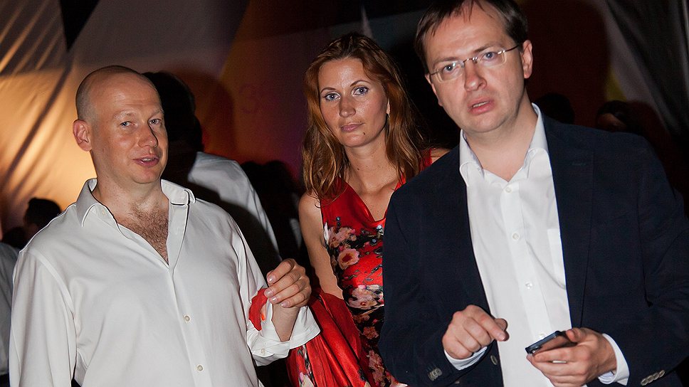Министр культуры России Владимир Мединский (справа) на After-party в честь закрытия фестиваля