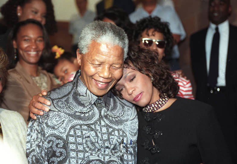 Уитни Хьюстон была сторонником Нельсона Манделы и его движения, направленного против апартеида. В молодости, начиная карьеру модели, певица отказывалась работать с агентствами, которые имели деловые отношения с тогдашним правительством Южной Африки. В июне 1988 года Хьюстон выступила на благотворительном концерте, посвященном 60-летию Манделы 