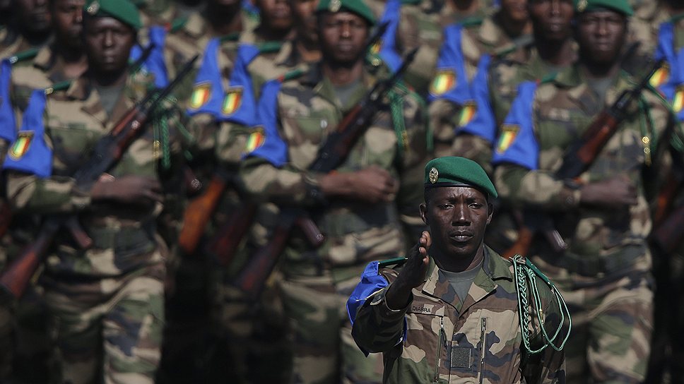 Африканские военнослужащие, принимавшие участие во французской операции «Серва» в Мали 